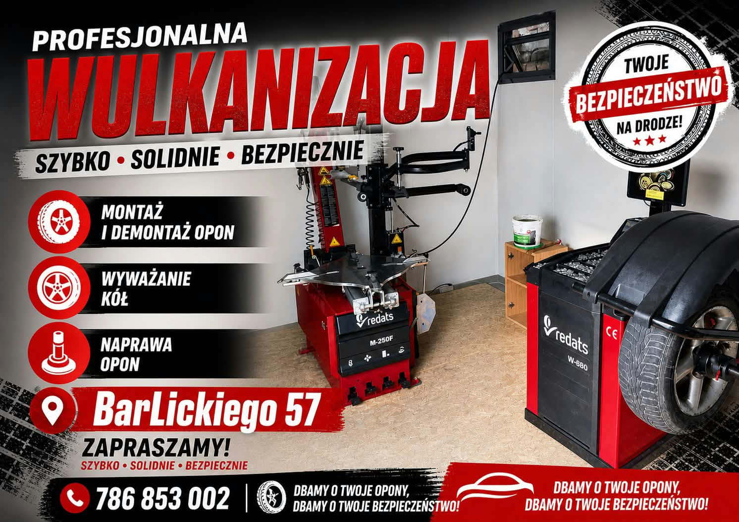 Materiały firmy Wulkanizacja Kutno Barlickiego