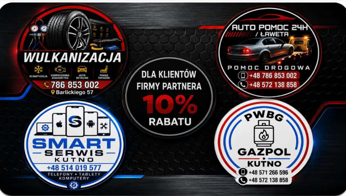 Informacje o rabatach dla klientów firm partnerskich