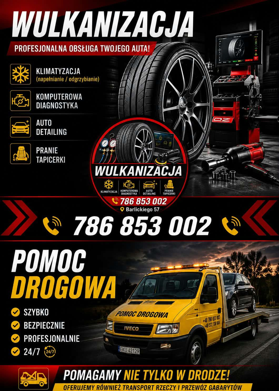 Wulkanizacja i pomoc drogowa