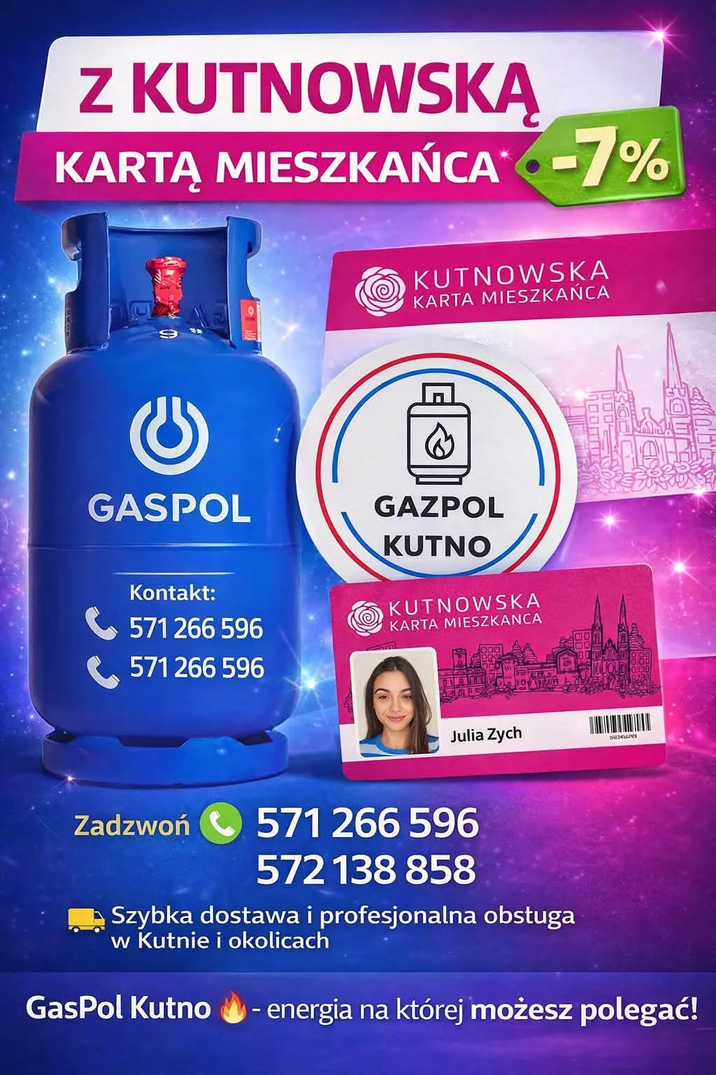 Kutnowska Karta Mieszkańca — 7% rabatu